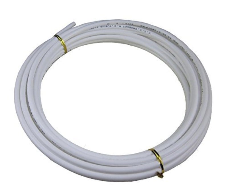 SENSTREE 1/4 Inch Water Tubing Hose Pipe, 1/4" Tube 10m Meters 30 feet PE Pipe for RO Water Filter System Fridge Ice Maker (White)